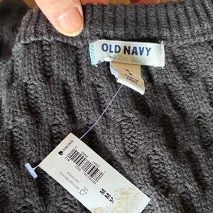 Old Navy Gray Cable Knit Sweater
